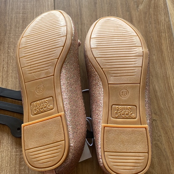 Rose Gold Glitter ballet slippers - Picture 3 of 5